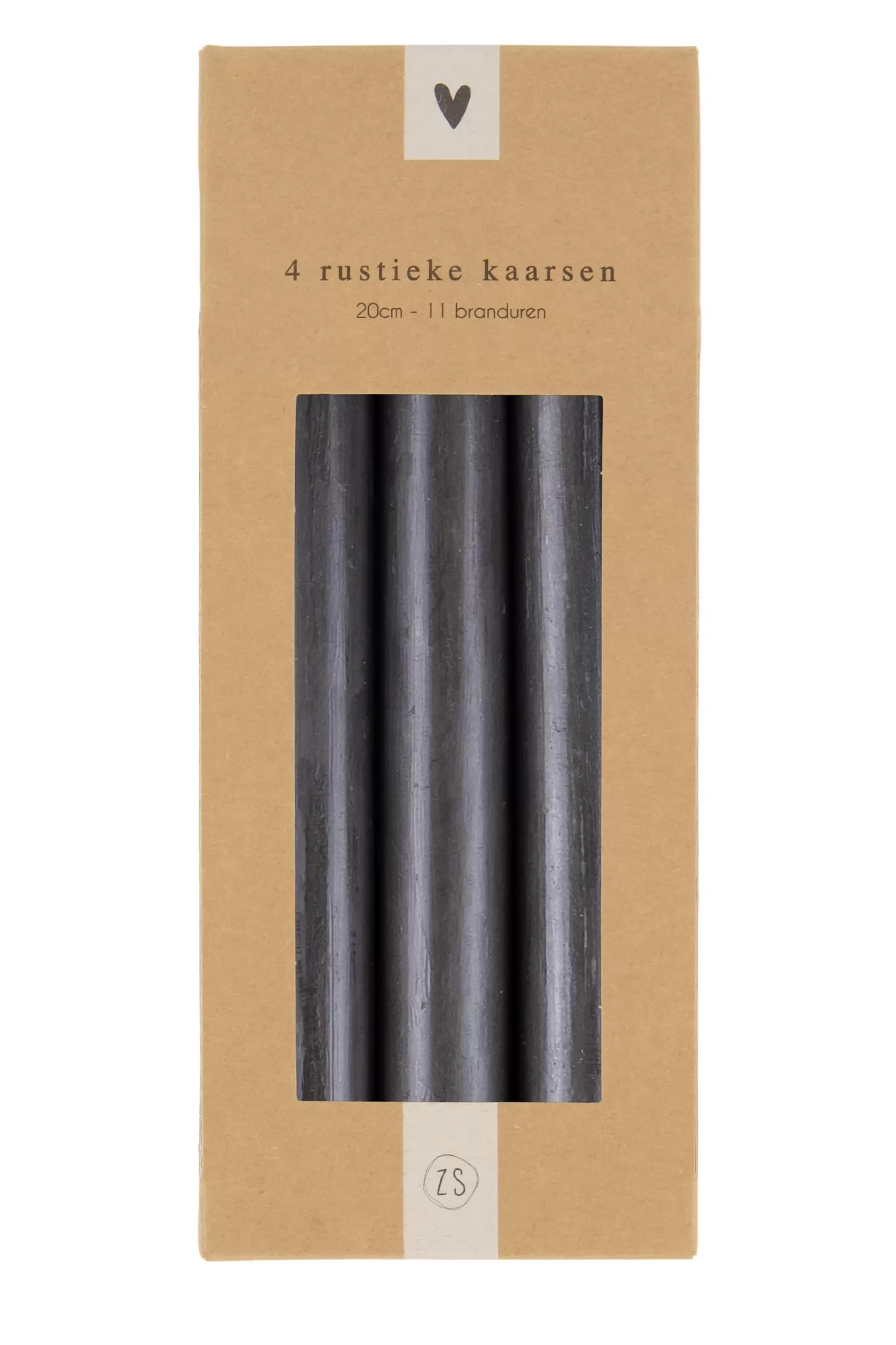 Shop 4 rustieke kaarsen 20cm Kaarsen