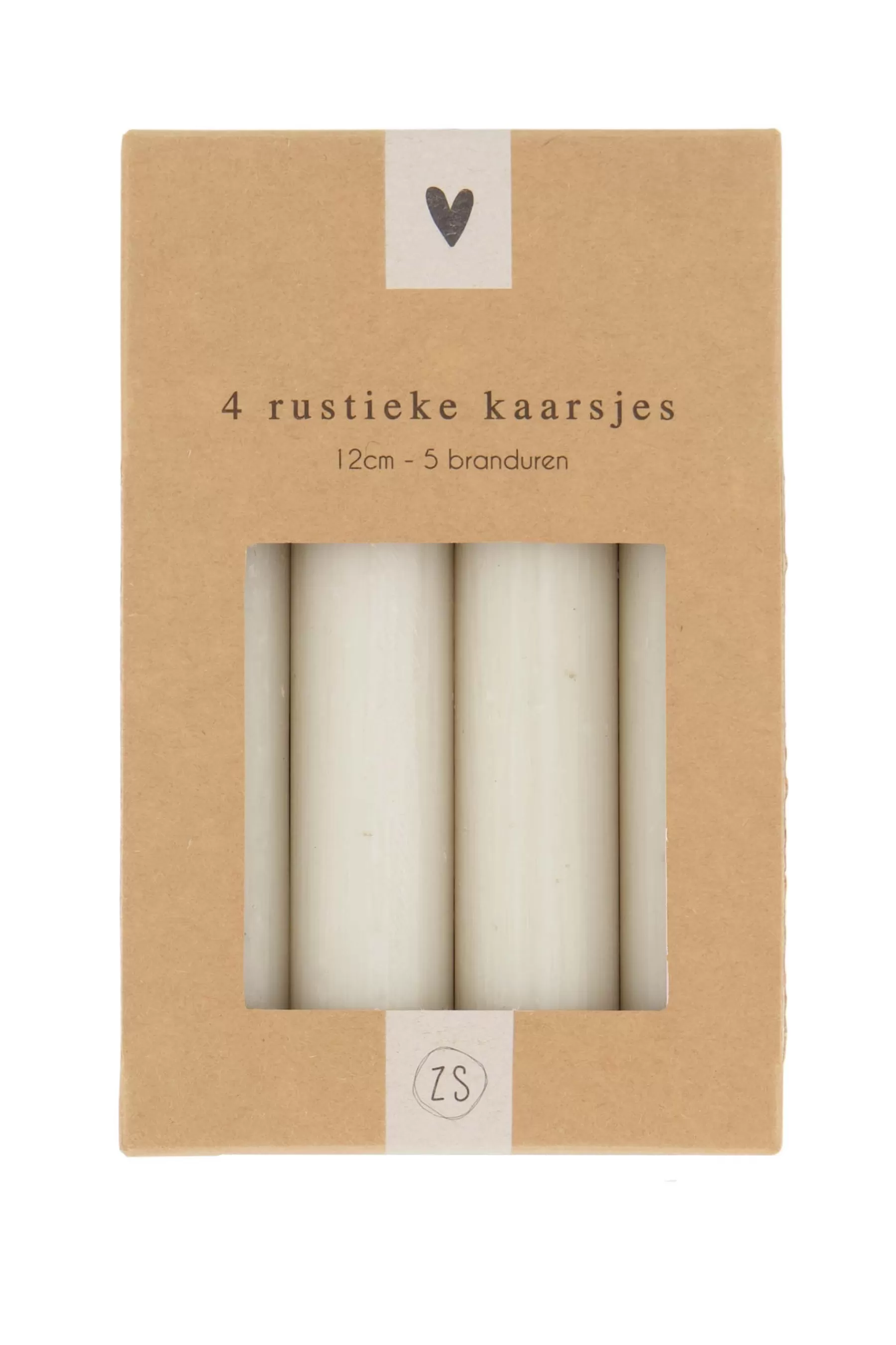 Best Sale 4 rustieke kaarsjes 12cm Kaarsen