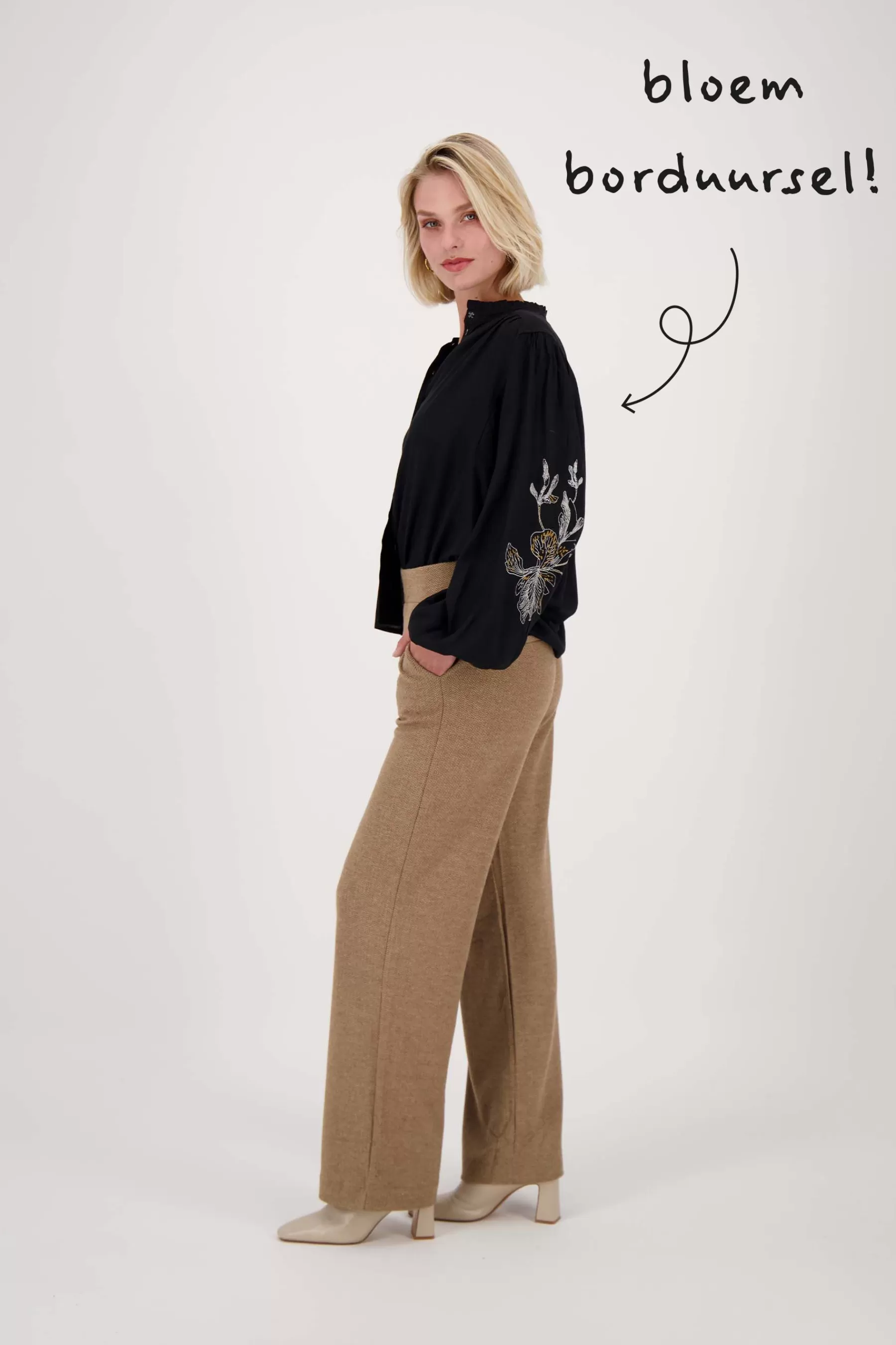 Clearance blouse met borduur Tops