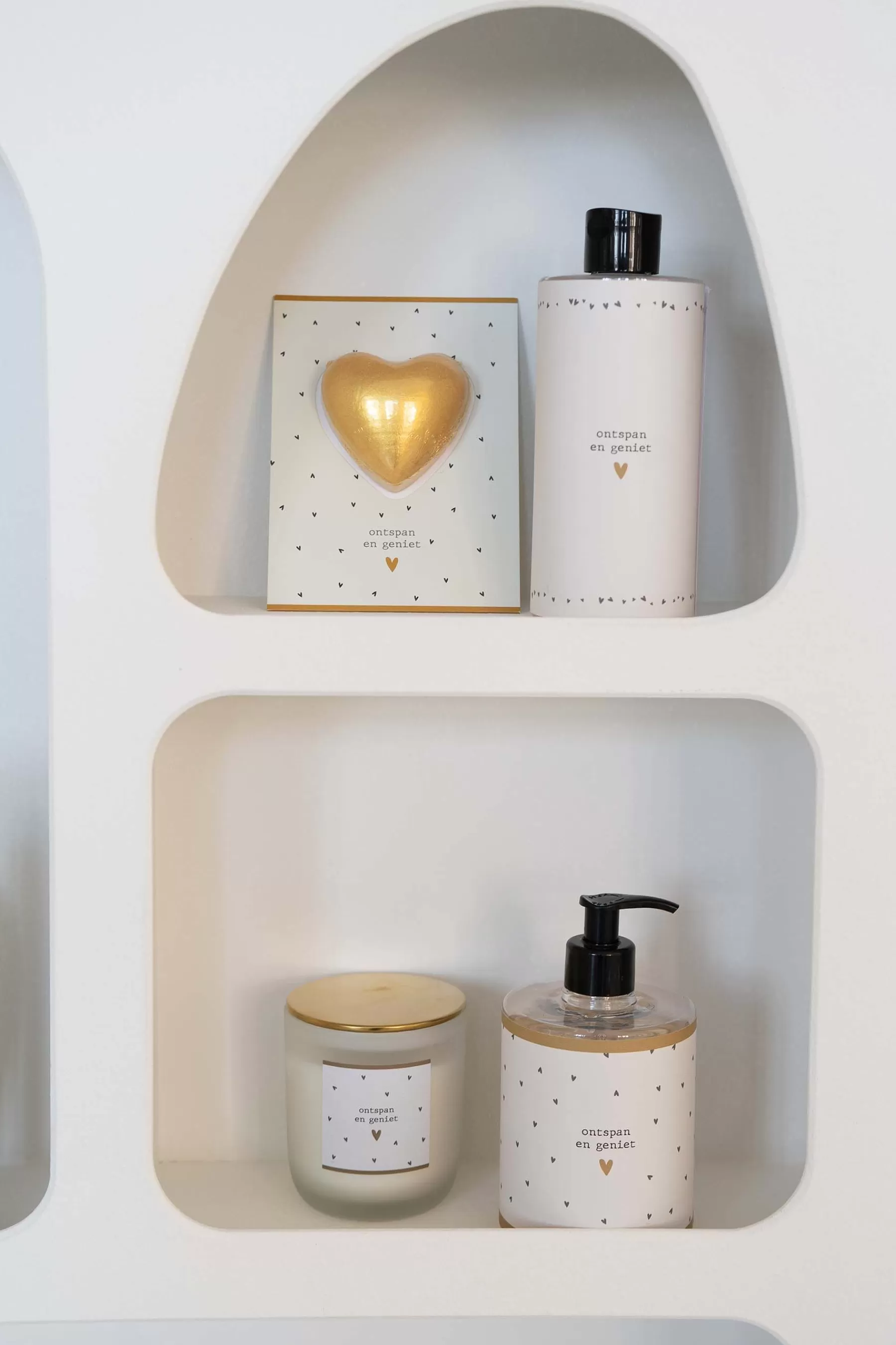 Outlet bodywash 500ml ontspan en geniet antracietgrijs/off white Verzorgingsproducten