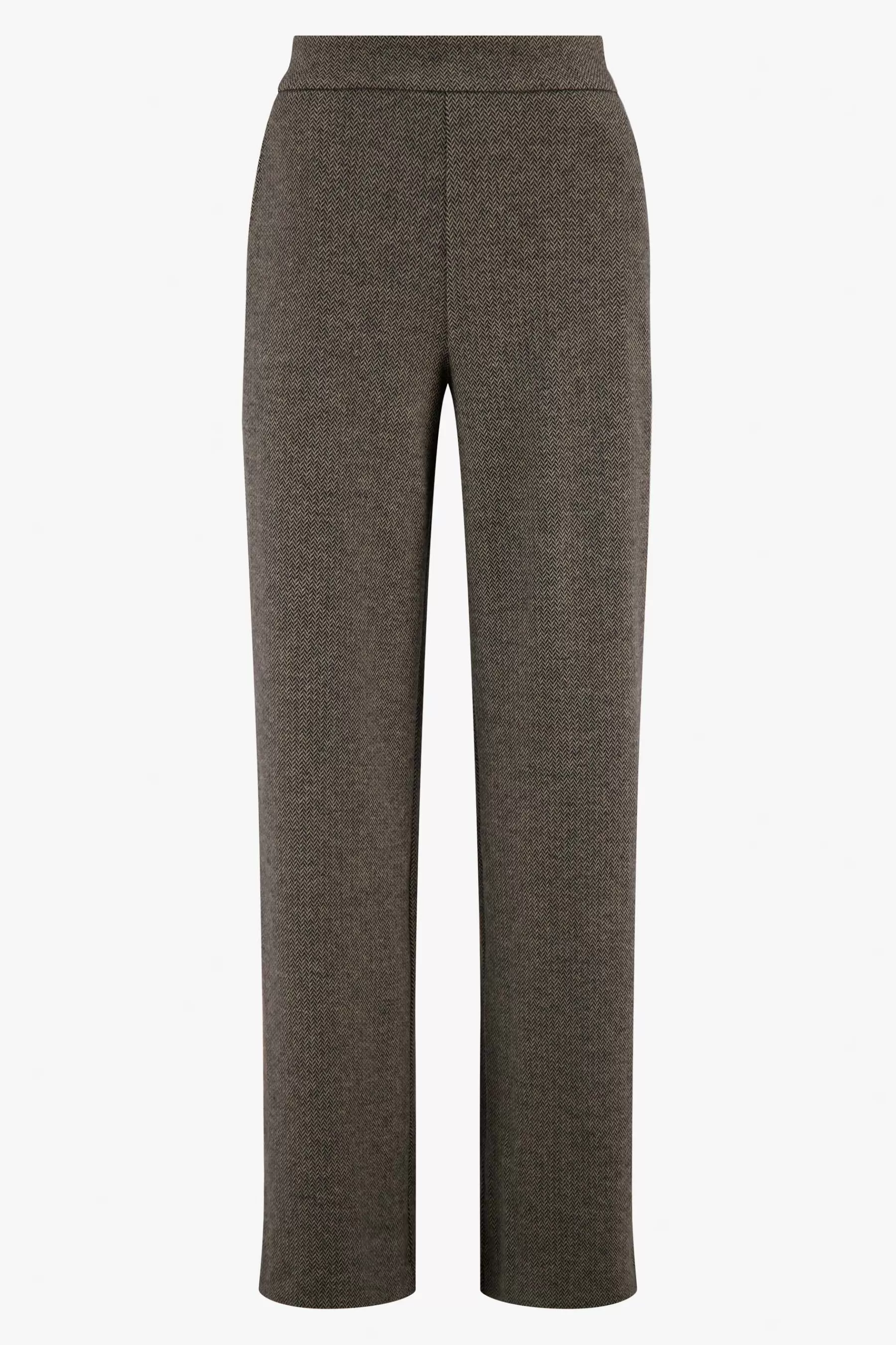 Store broek met visgraat structuur Broeken & Jeans