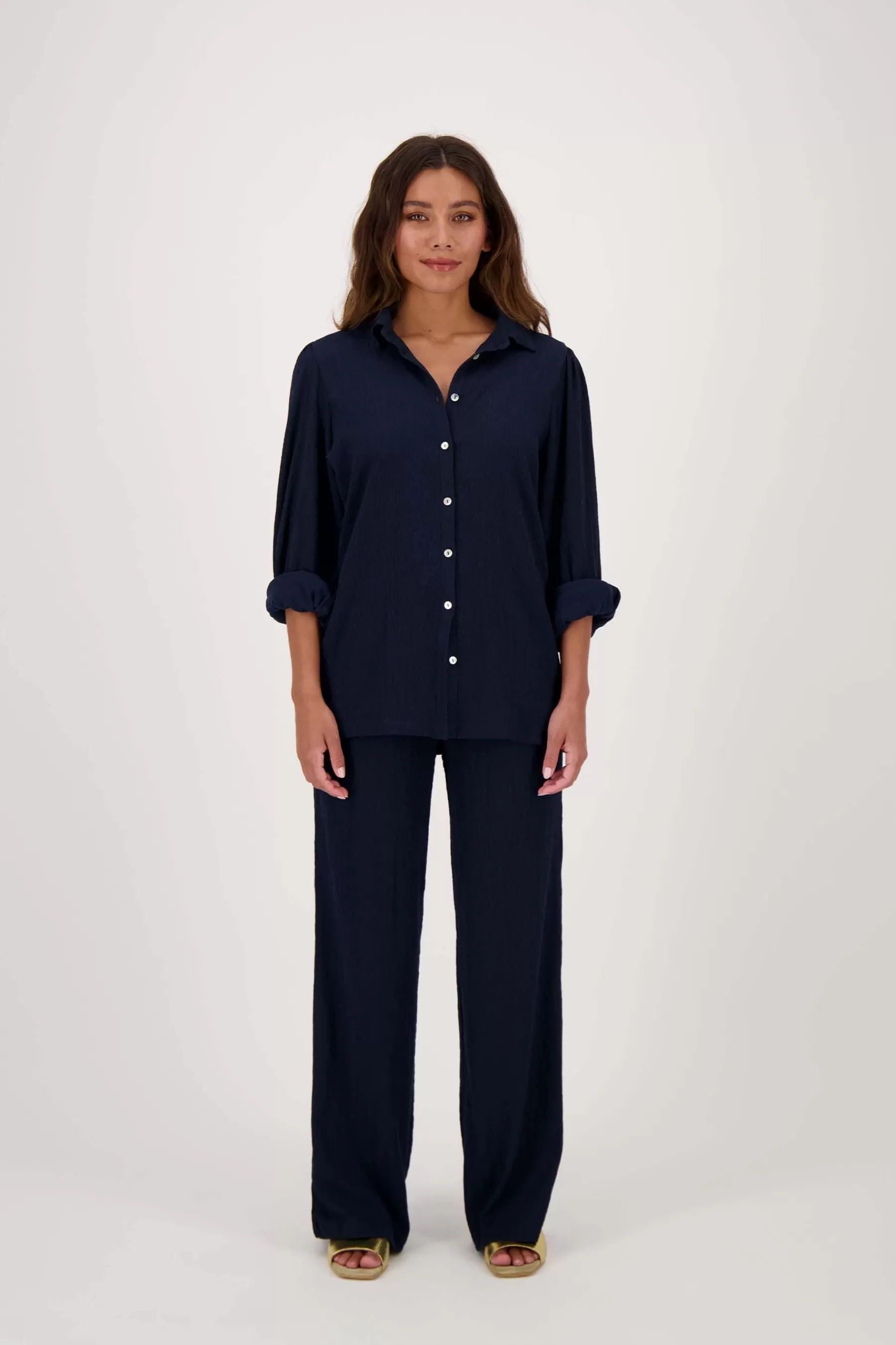Flash Sale broek van crinkle stof Broeken & Jeans