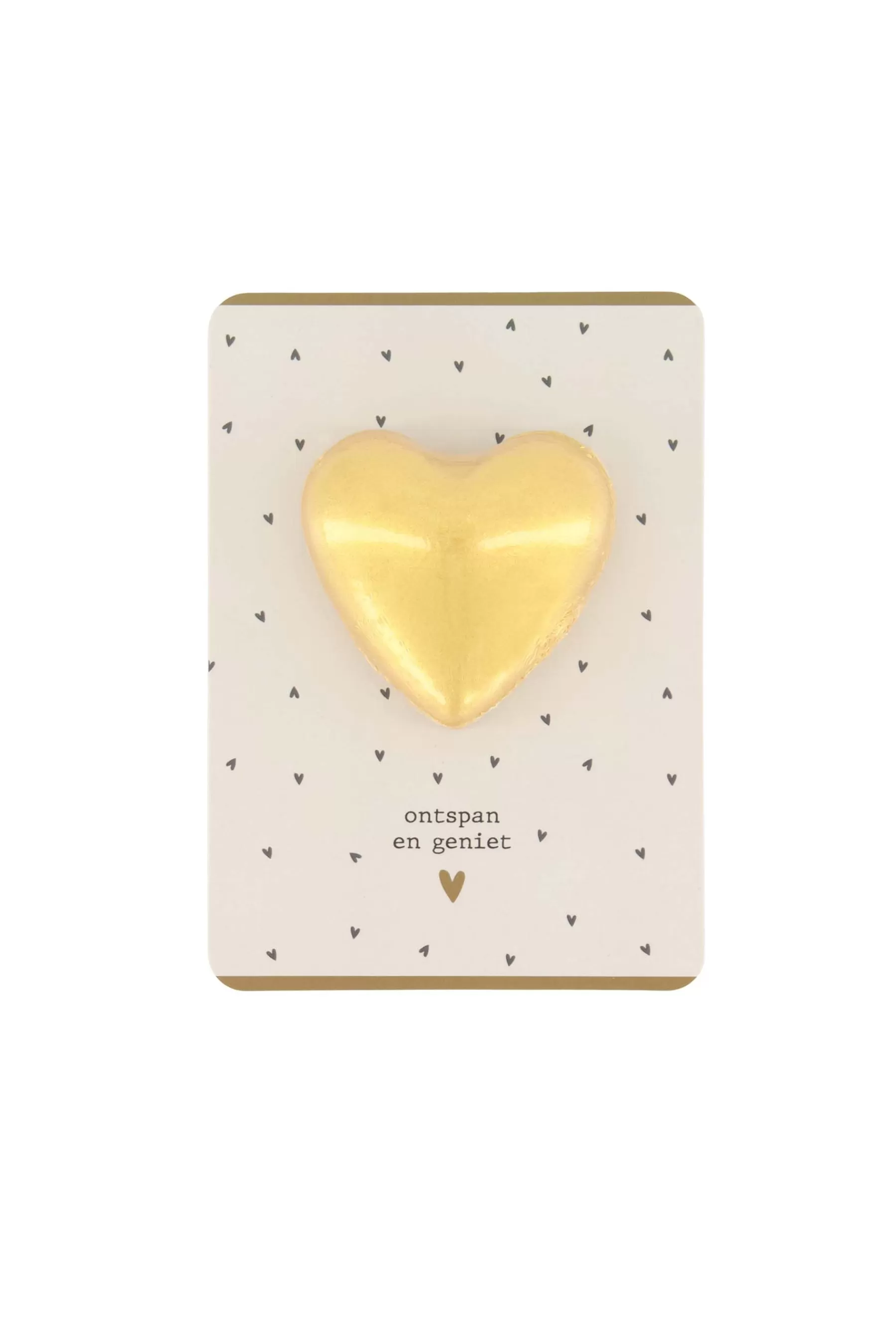 Best bruisbal hartje op kaart ontspan en geniet antra/off white Verzorgingsproducten