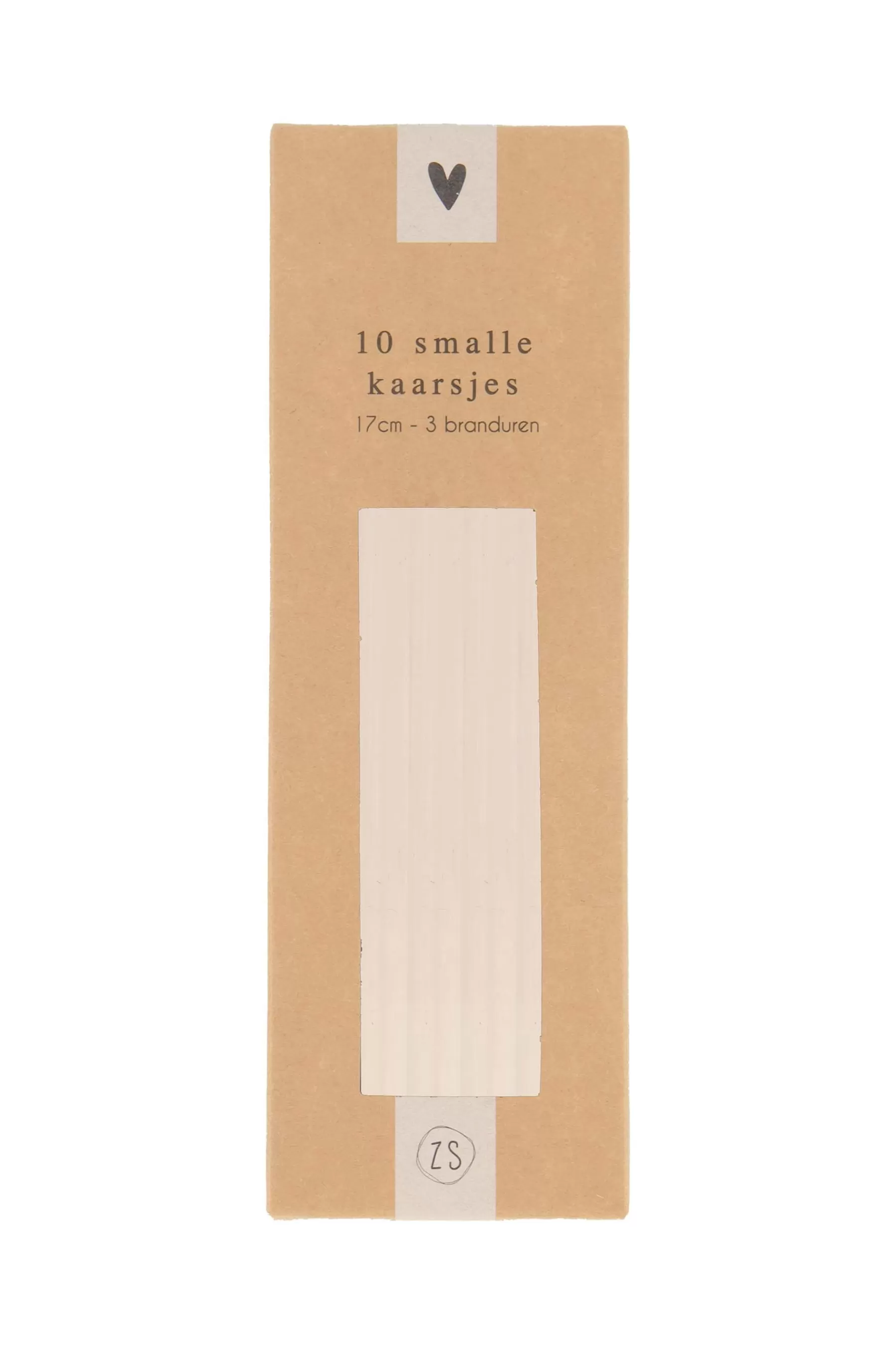 Discount doosje met 10 smalle kaarsjes 17cm Kaarsen