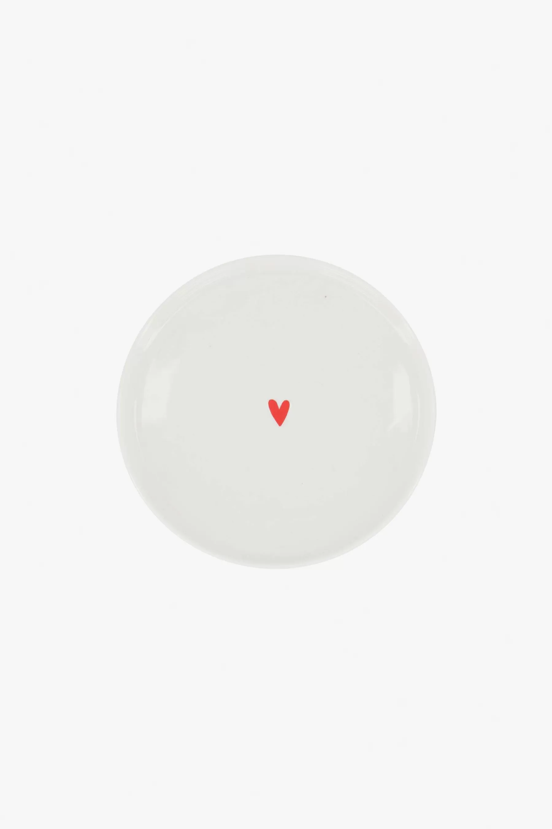 Clearance gebaksbordje met hartje rood Servies