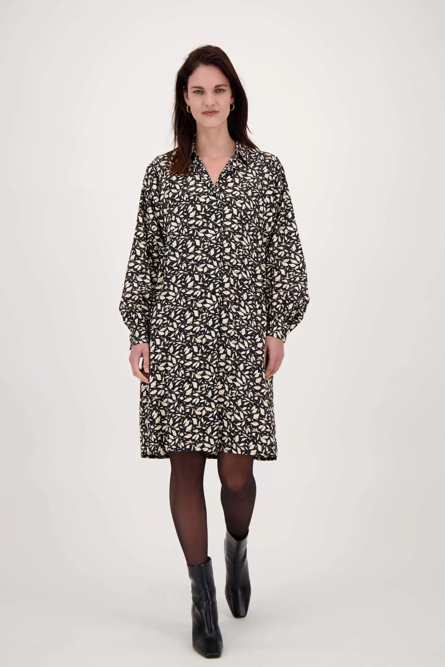 Fashion jurk blaadjes print Jurkjes & Rokken