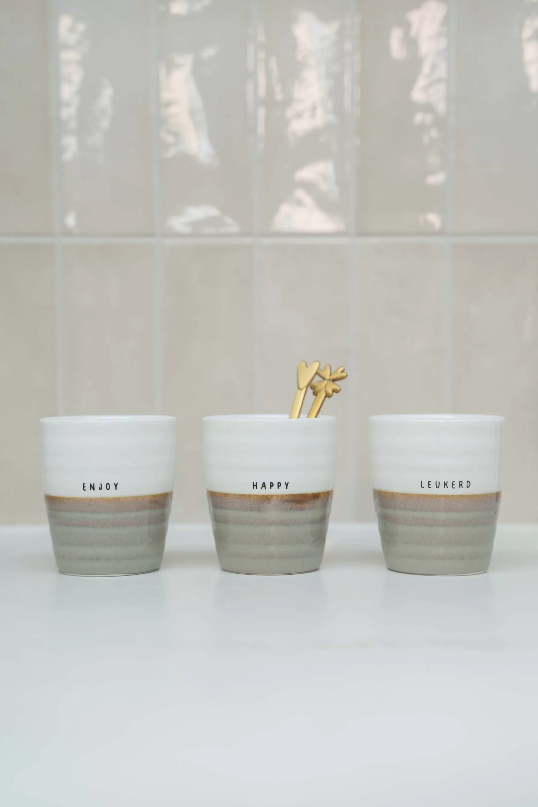 Hot koffiemok enjoy Servies