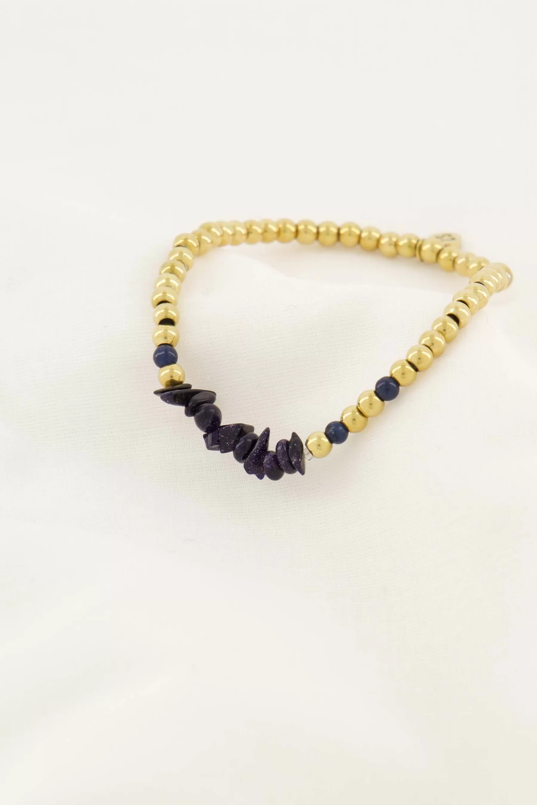 Cheap kralenarmband met glassteen Armbandjes