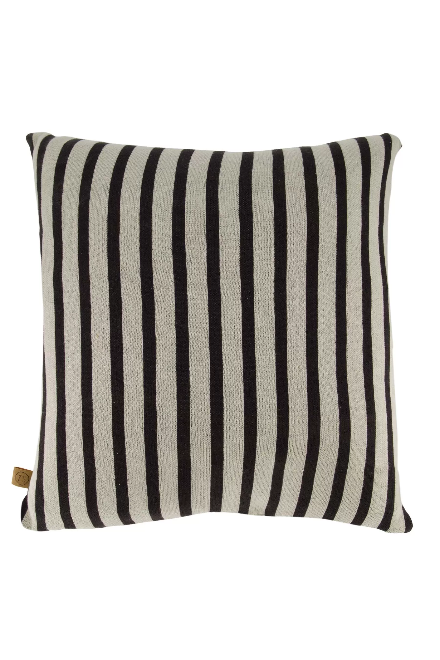 Outlet kussen fijn gebreid streep 45x45cm Kussens