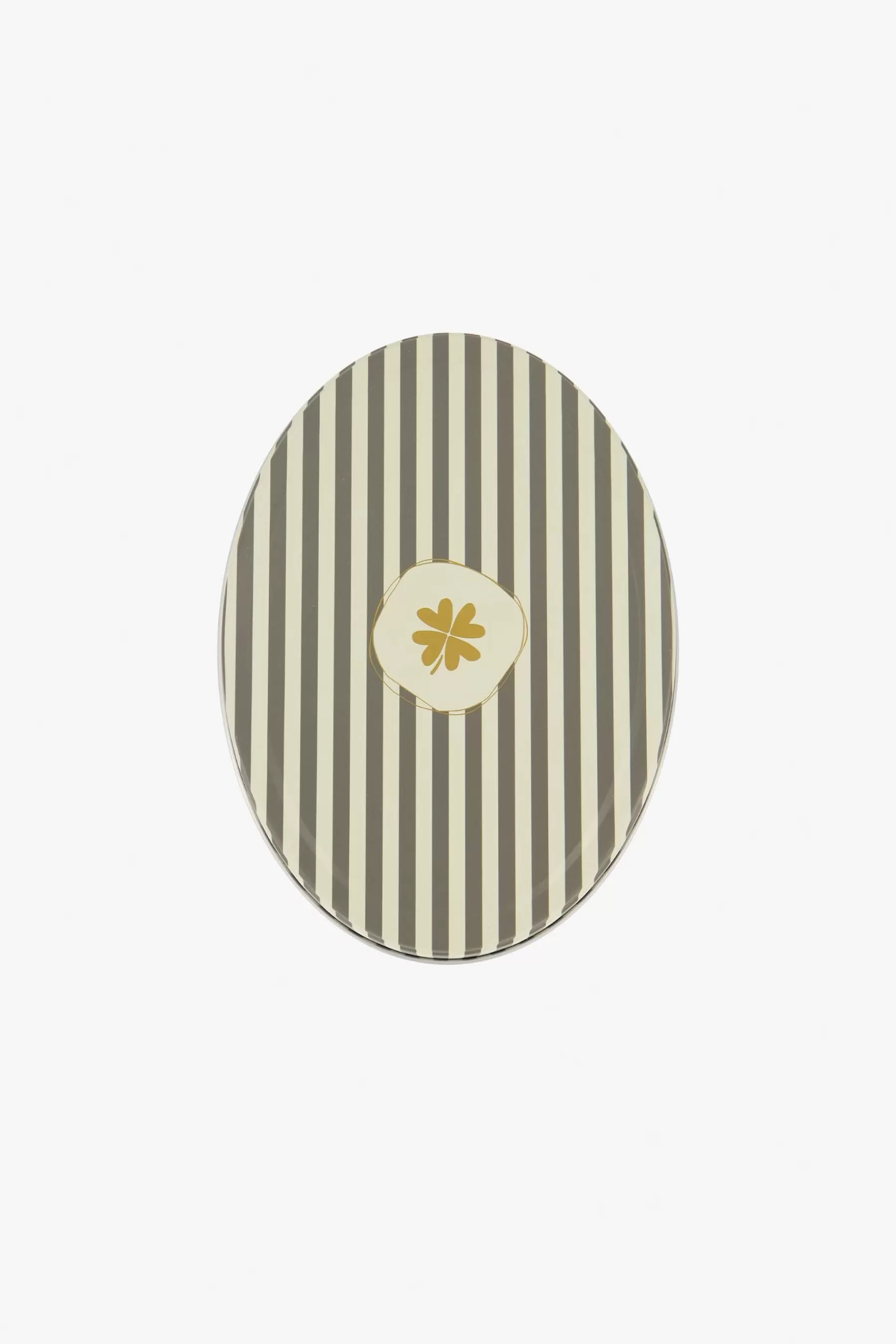 Store opbergblik ovaal klavertje grijs Keukenaccessoires