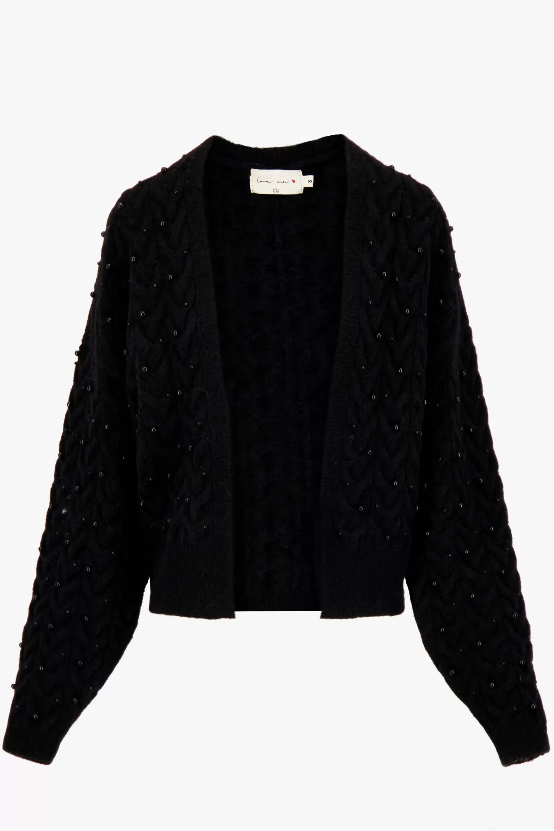 Best openvallend vest met kraaltjes Vesten