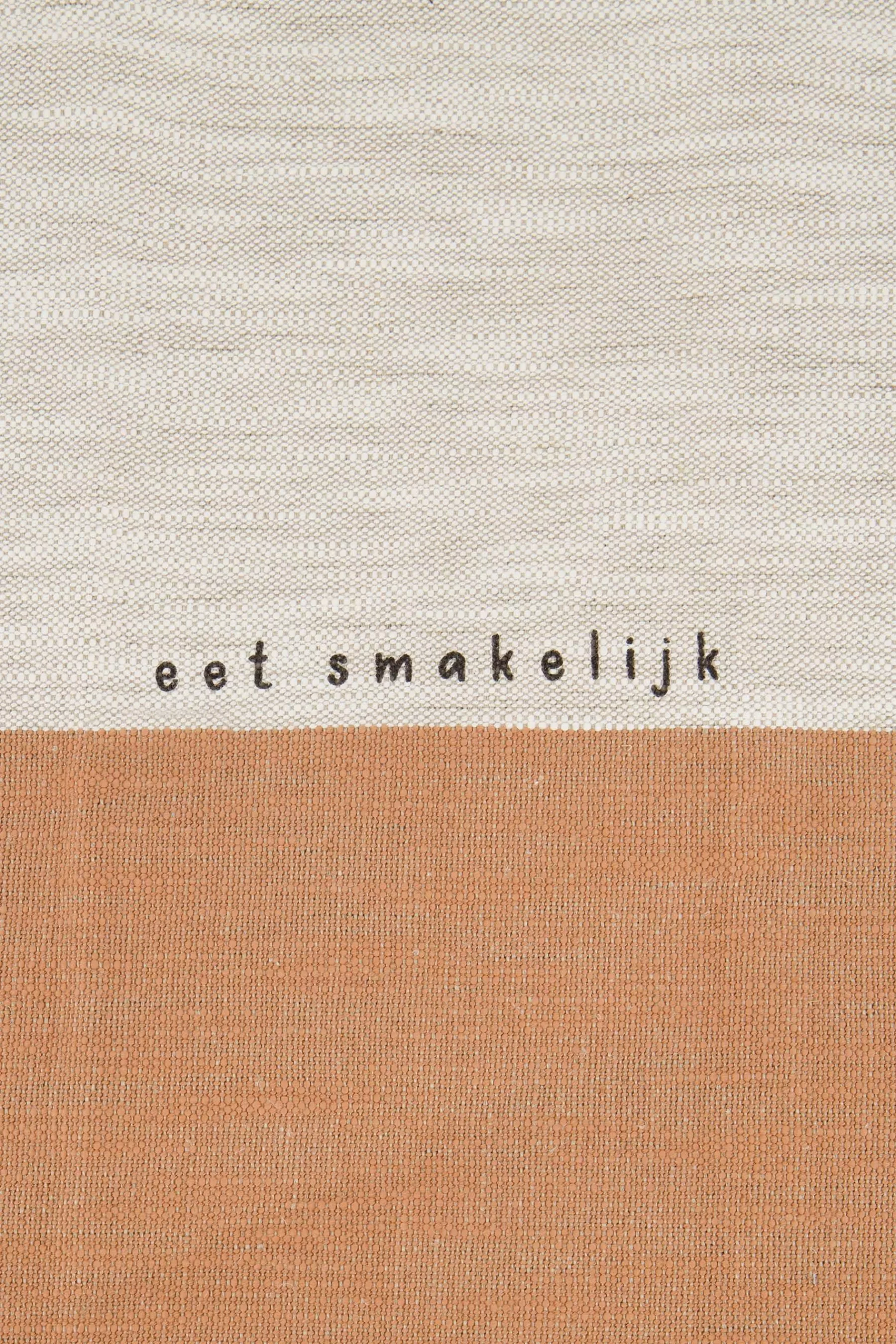 Online placemat geniet zand/terra roze Keukentextiel