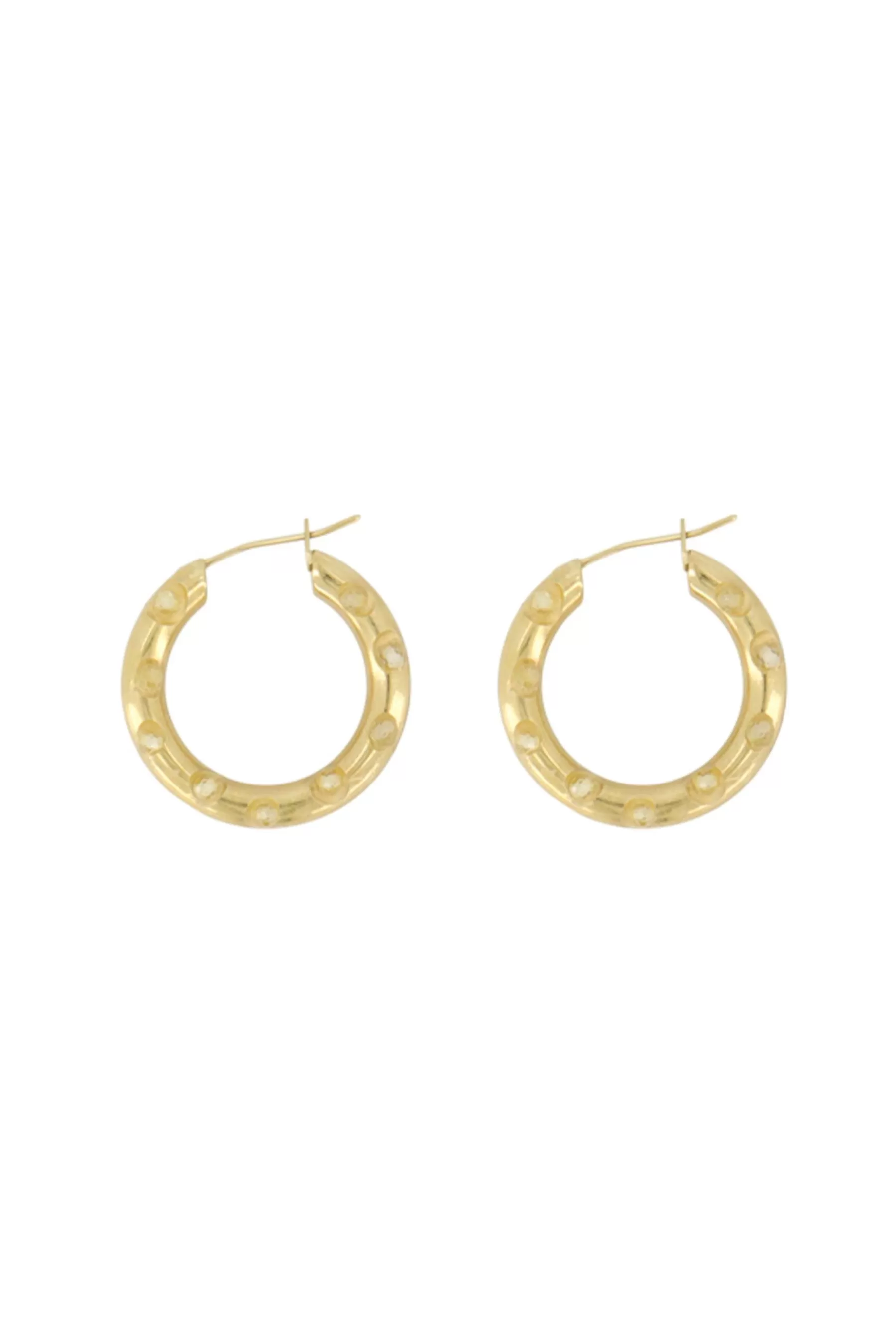 Flash Sale ronde oorbel met steentjes Oorbellen
