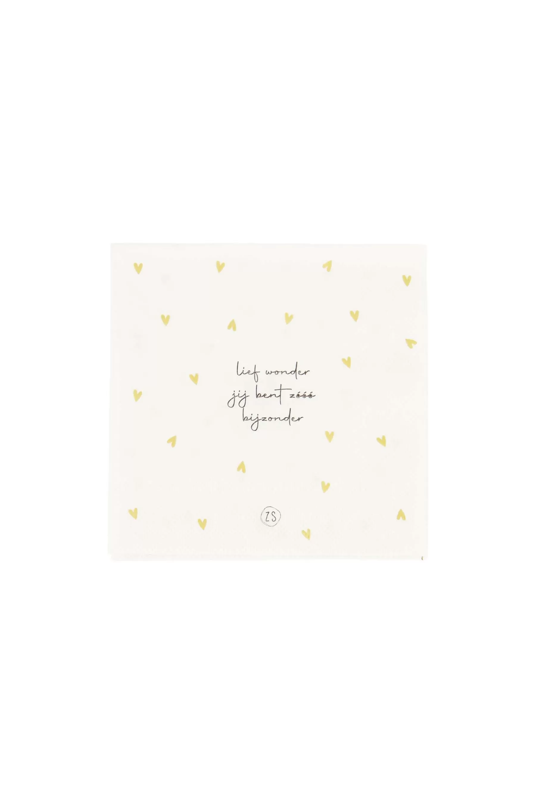 Best servetten lief wonder hartjes 12,5x12,5cm Servetten