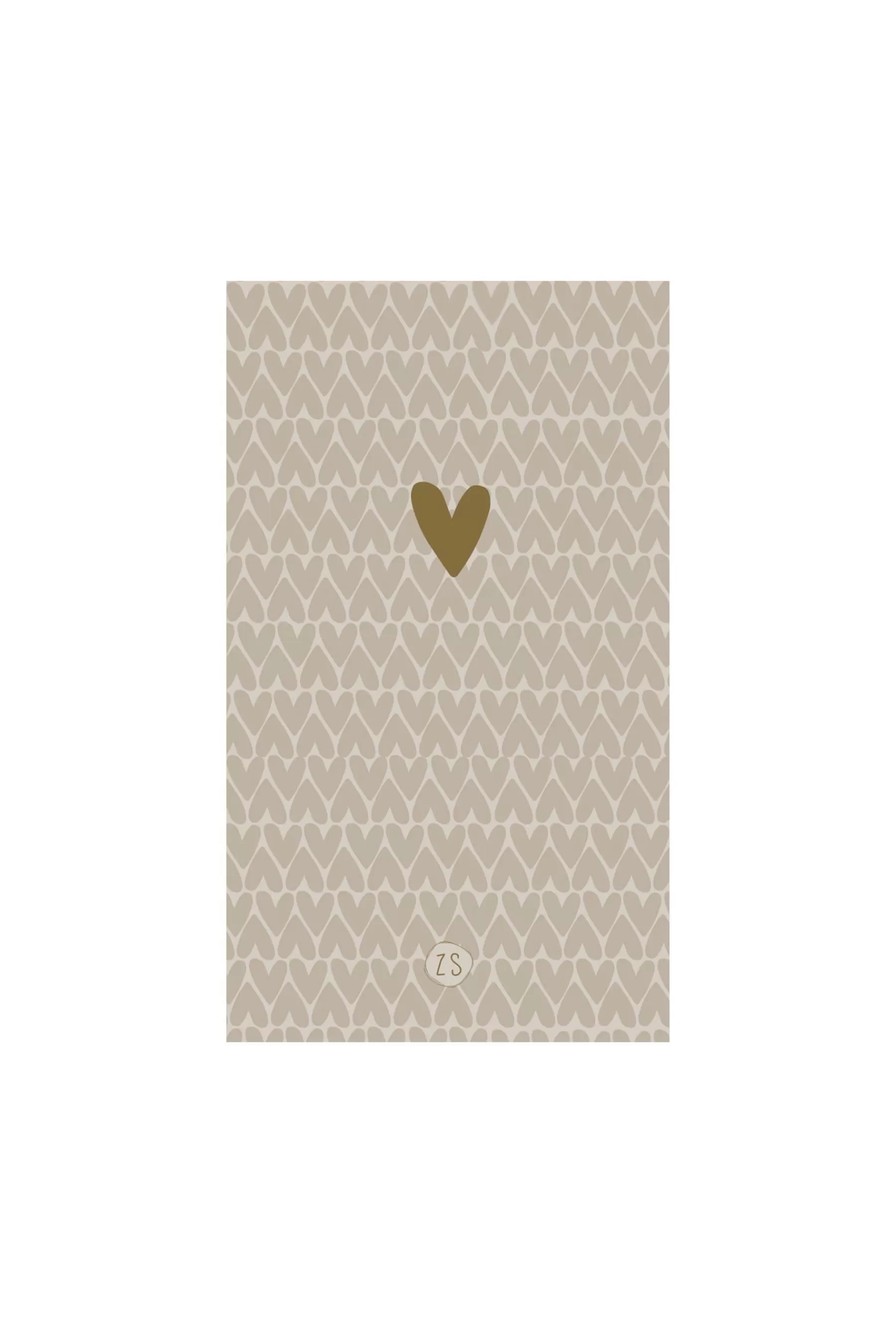 Clearance servetten rechthoek 11x20cm hartjes Servetten