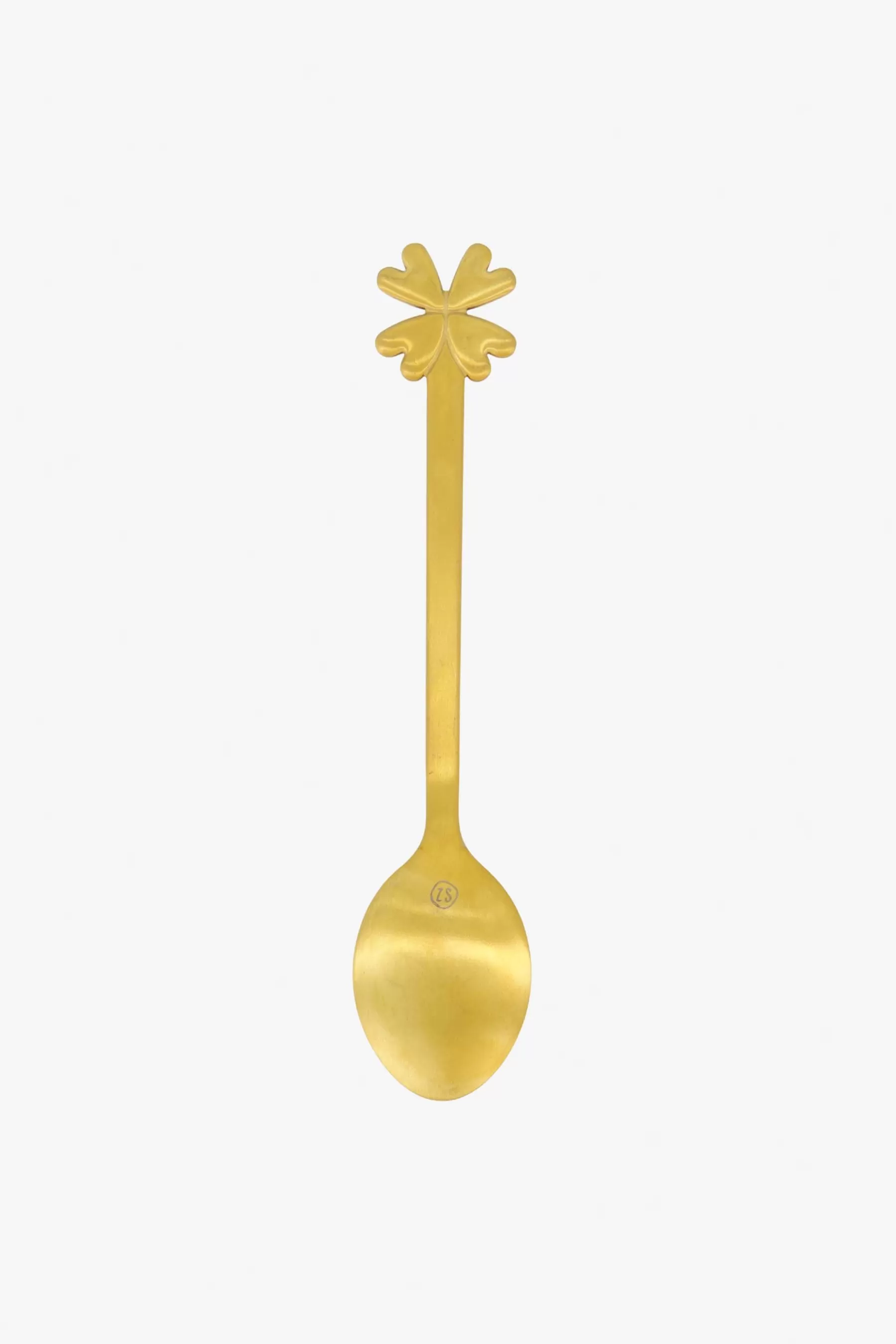 Clearance set van 4 lepetjes klavertje Bestek