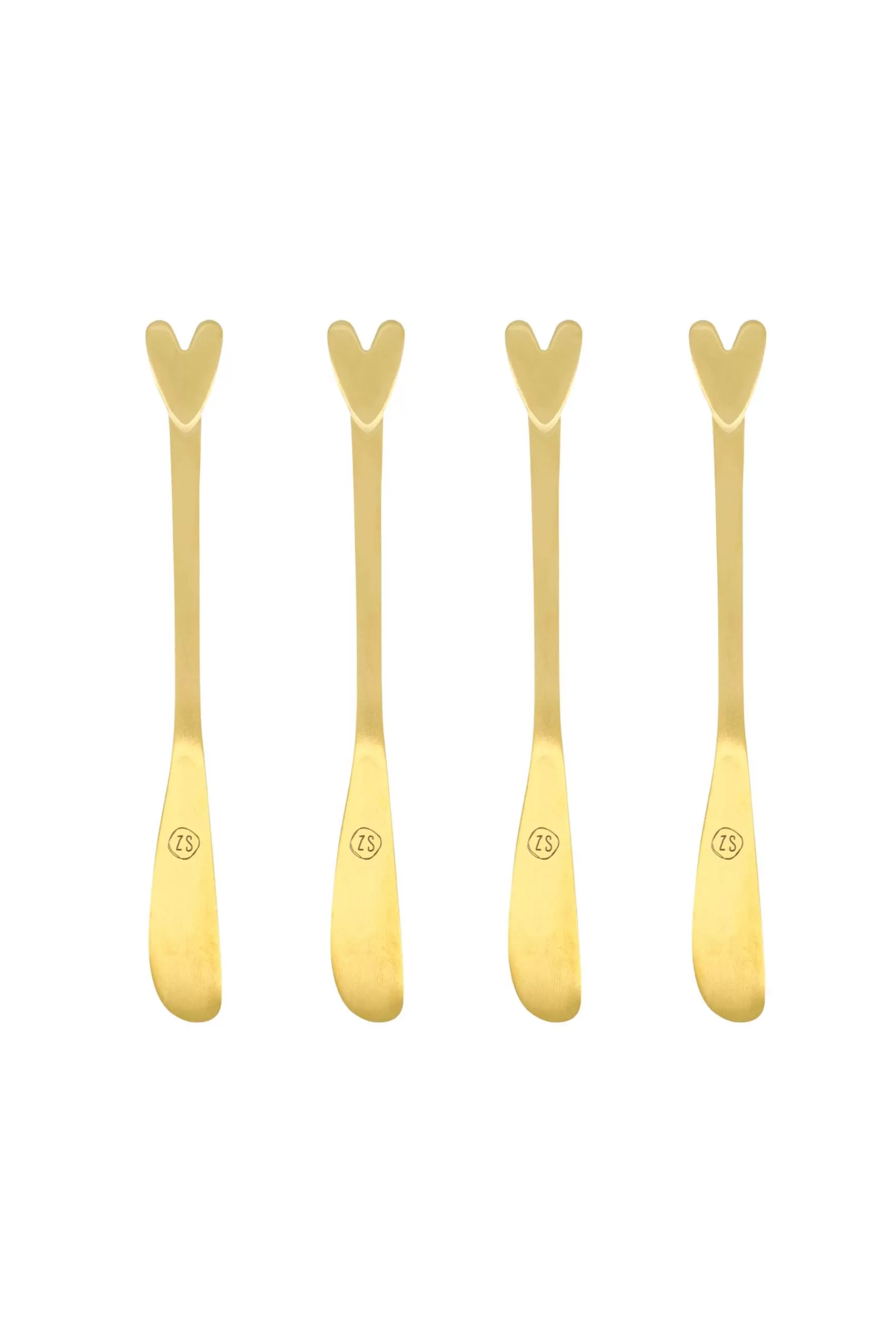Clearance set van 4 mesjes hartje Bestek