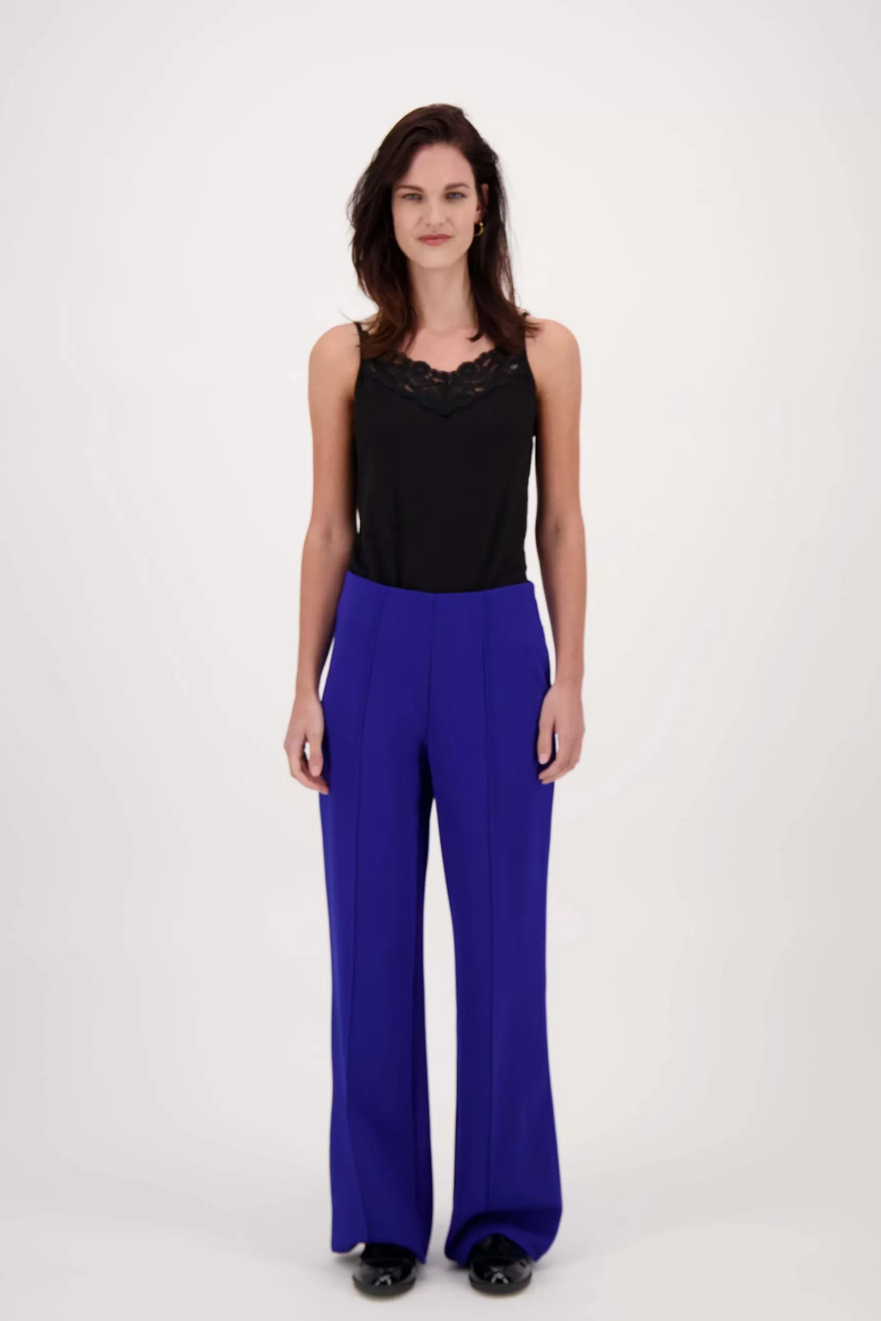 Store spaghetti top met kant Tops