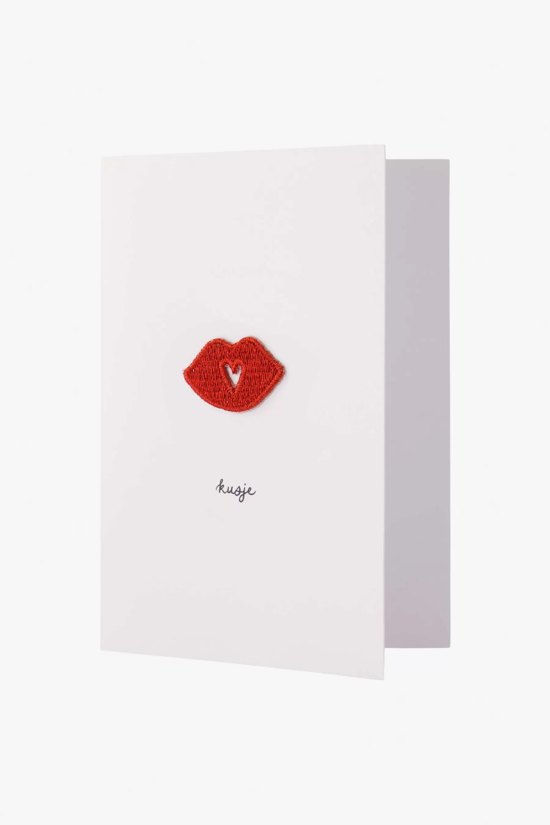 Best Sale wenskaart kusje strijkembleem Kaartjes