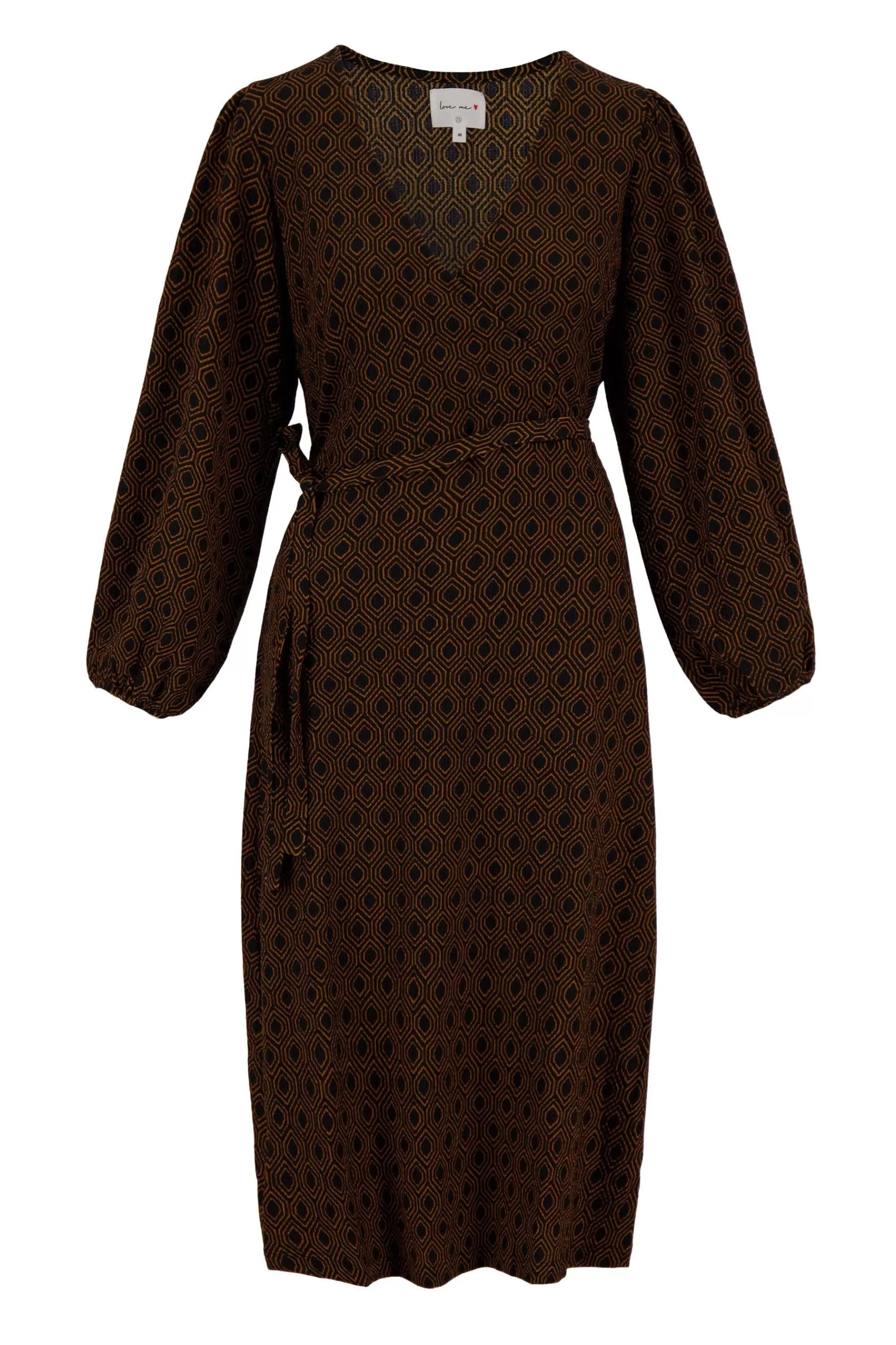 Fashion wikkeljurk met blockprint Jurkjes & Rokken